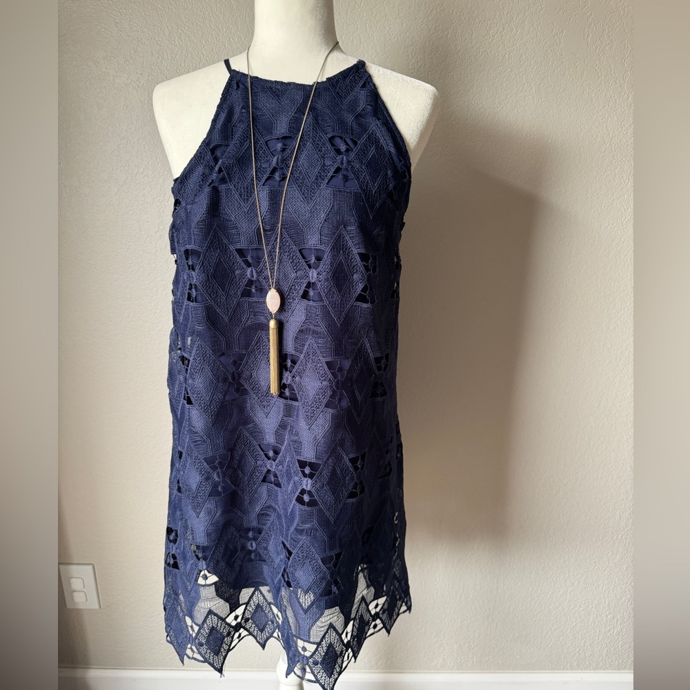 Navy Lace Dress